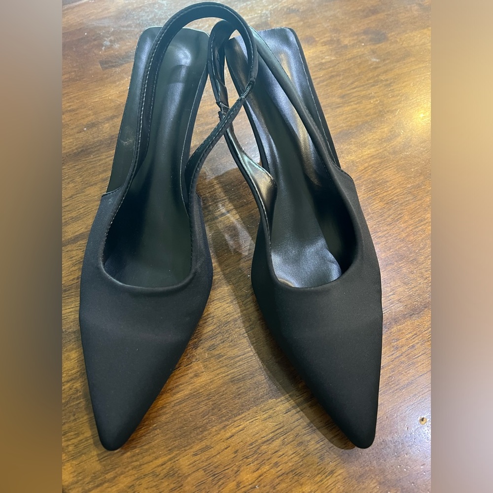 Black mini heels